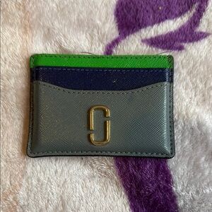 Marc Jacobs Gray and Green Card Holder